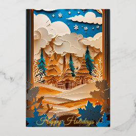 Winter Wonderland Foil Card 箔招待状