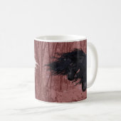 Winter Wonderland Friesian Horse 2-Sided Mug コーヒーマグカップ (正面右)