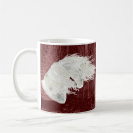 Winter Wonderland Friesian Horse 2-Sided Mug コーヒーマグカップ