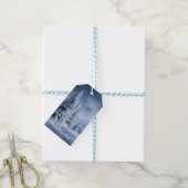 Winter Wonderland Frosted Trees Snowy Forest ギフトタグ (より糸付き)