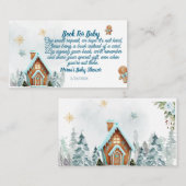Winter wonderland Gingerbre Books for Baby Request エンクロージャーカード (正面/裏面)