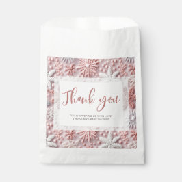 Winter Wonderland Girl Baby Shower Thank You フェイバーバッグ
