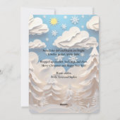 Winter Wonderland Greeting シーズンカード (裏面)