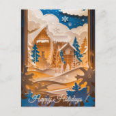 Winter Wonderland Greeting ポストカード (正面)