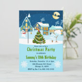 Winter Wonderland Holiday Birthday Party 招待状 (スタンド正面)