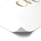 Winter Wonderland Hot Chocolate Bar Sign ポスター (角)