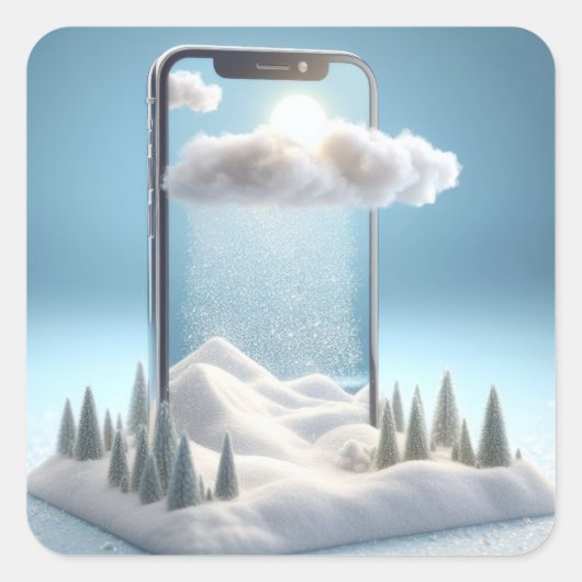 Winter Wonderland in Your Pocket スクエアシール (正面)