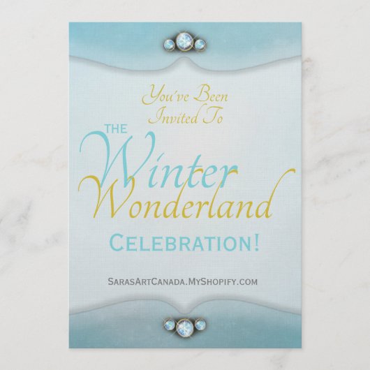 Winter Wonderland Invitation 招待状 (正面)
