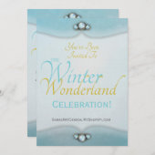Winter Wonderland Invitation 招待状 (正面/裏面)