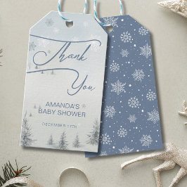 Winter Wonderland Its Cold Outside Boy Baby Shower ギフトタグ
