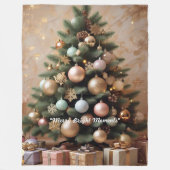 "Winter Wonderland Joy" フリースブランケット (正面)