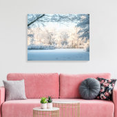 Winter Wonderland Landscape Photo Canvas Print キャンバスプリント (インサイチュ (リビング))