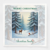 Winter wonderland Merry Christmas family name (正面)