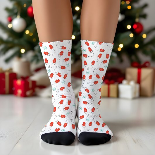 Winter Wonderland Mittens Pattern ソックス