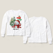 Winter Wonderland - Personalized Long Sleeve Shirt (デザイン 正面＆背面)