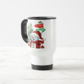 Winter Wonderland - Personalized Travel Mug トラベルマグ (正面左)