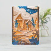 Winter Wonderland Photo Holiday Card シーズンカード (スタンド正面)