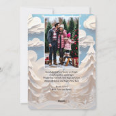 Winter Wonderland Photo Holiday Card シーズンカード (裏面)