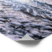 Winter Wonderland Pine Trees in Snow ポスター (角)