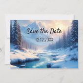 Winter Wonderland Save the Date 案内状 (正面)