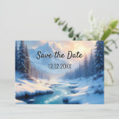 Winter Wonderland Save the Date 案内状 (スタンド正面)
