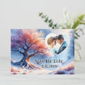 Winter Wonderland Save the Date Photo Announcement 案内状 (スタンド正面)