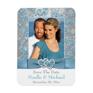 Winter Wonderland Save the Date Photo Magnet マグネット
