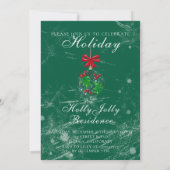 Winter Wonderland Snow Globe Holiday Party 招待状 (裏面)