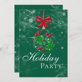 Winter Wonderland Snow Globe Holiday Party 招待状