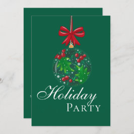 Winter Wonderland Snow Globe Holiday Party 招待状