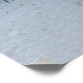 Winter Wonderland Snow Park Blank Card ポスター (角)