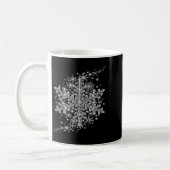 Winter Wonderland Snowflake Holiday Design For Men コーヒーマグカップ (左)