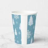 Winter Wonderland Snowflakes & Tree Paper cup 紙コップ (右)