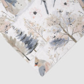 Winter Wonderland Snowman and Bird Pattern    薄葉紙 (詳細)