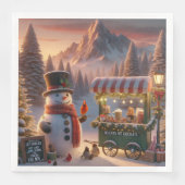 Winter Wonderland Snowman's Hot Chocolate Cart (正面)