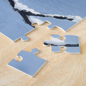 Winter Wonderland Snowy Tree Branches Painted ジグソーパズル (側面)