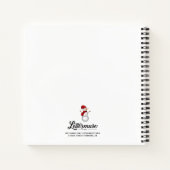 Winter Wonderland Square Notebook 8.5x8.5 ノートブック (裏面)