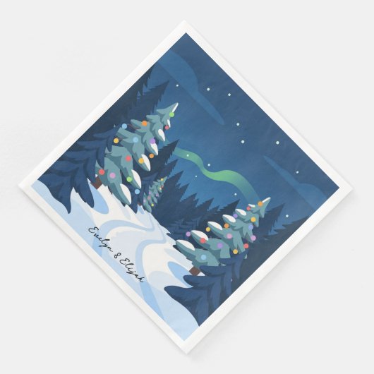 Winter Wonderland Style Christmas Party Napkin (コーナー)