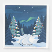 Winter Wonderland Style Christmas Party Napkin (正面)