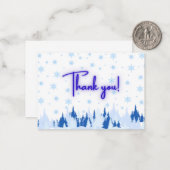 Winter Wonderland Thank You Card ノートカード (正面/裏面インサイチュ)