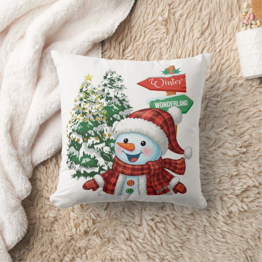 Winter Wonderland - Throw Pillow クッション (ブランケット)