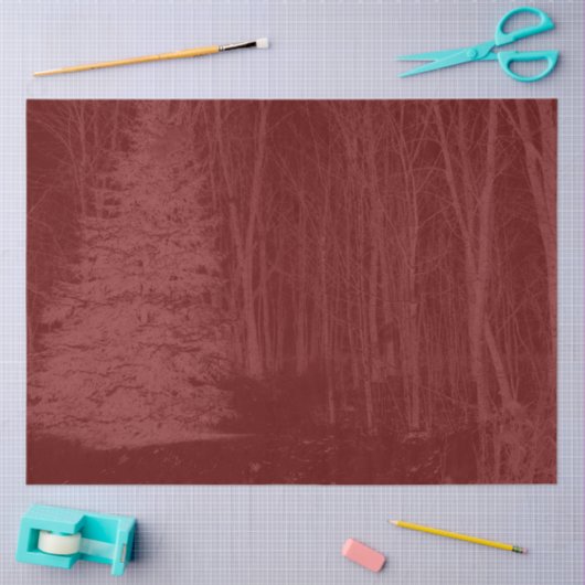 Winter Wonderland Trees Tissue Paper 薄葉紙 (クラフト)