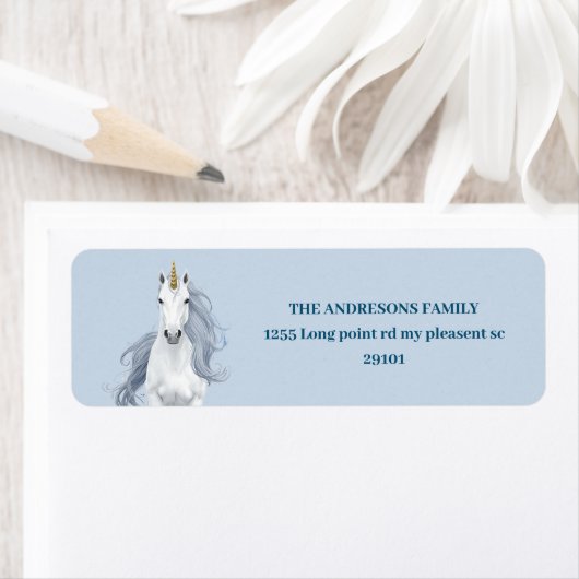 Winter Wonderland Unicorn  ラベル (インサイチュ)