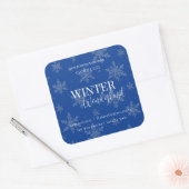Winter Wonderland Vanilla & Pine | キャンドルラベル スクエアシール (封筒)