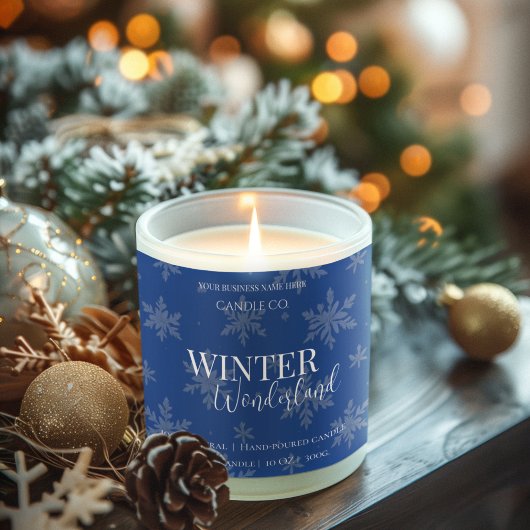 Winter Wonderland Vanilla & Pine | candle labels スクエアシール