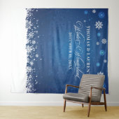 Winter Wonderland wedding backdrop banner  タペストリー (インサイチュ(横))