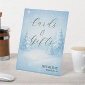 Winter Wonderland Wedding Cards & Gifts Sign 台座サイン (インサイチュ)