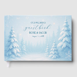 Winter Wonderland Wedding Guest Book ゲストブック