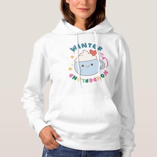 Winter Wonderland Womens Hoodies - V4 パーカ (正面)