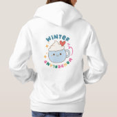 Winter Wonderland Womens Hoodies - V4 パーカ (裏面)
